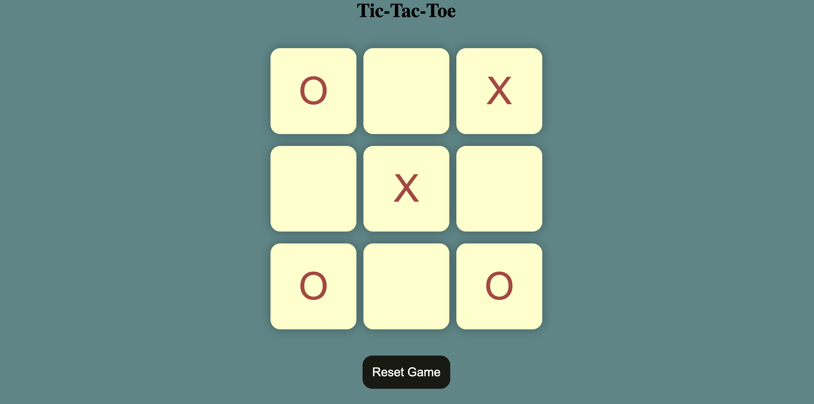 Tic-Tac-Toe-Game's UI